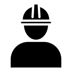 Construction worker vector icon