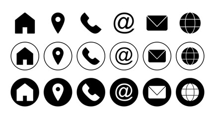 Contact us icon vector. web icon vector. business card contact information icon.