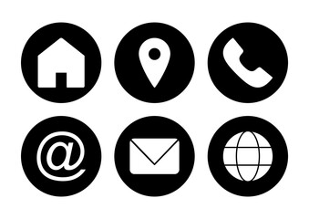 Contact us icon vector. web icon vector. business card contact information icon.