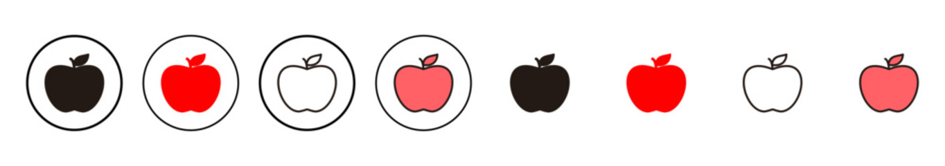 Apple icon vector illustration. Apple sign and symbols for web design.