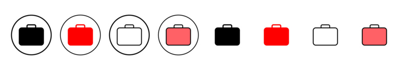 Briefcase icon vector illustration. suitcase sign and symbol. luggage symbol.