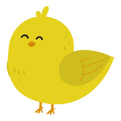 Cute chick animal illustration