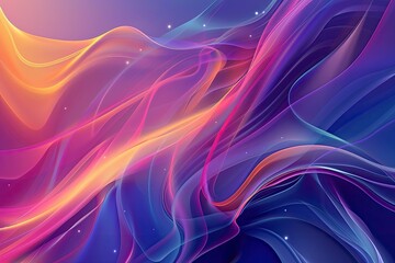 Abstract Fluid Art: Vibrant Purple and Orange Swirls in a Cosmic Dream-like Composition, abstract background with smoke.