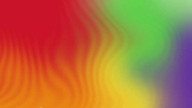 Abstract Rainbow Background. Multicolor gradient backdrop moving in loop. 4k motion animation Gay Pride LGBT concept
