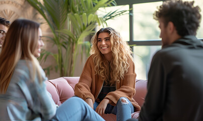 Therapeutic group sessions provide a supportive environment