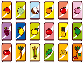 缶ジュース果物野菜セット