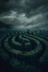 Journey of Solitude: A Metaphoric Interpretation of 'Nyasar' through a Labyrinth Scene