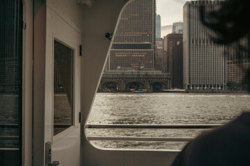 Manhattan West from a boat