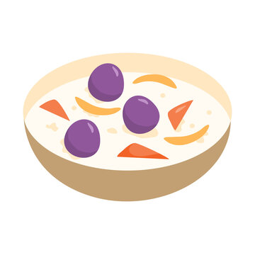 ginataang bilo bilo sticky rice balls in coco milk