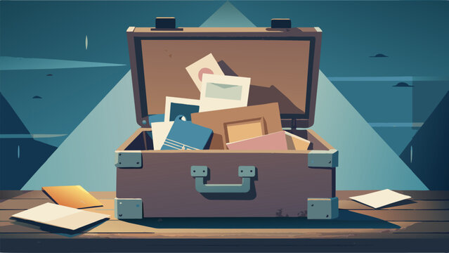 A dusty old trunk is pulled down from the attic its contents filled with old love letters mementos and photographs. As the couple sifts through
