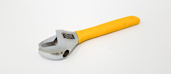 wrench isolated on white	
