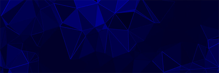 abstract blue geometric background with triangles