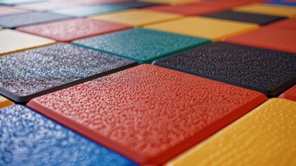 NonSlip and Durable The interior surface of these tiles is designed to be nonslip ensuring the safety of young children as they play and learn. Additionally the tiles are made from .