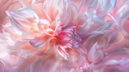 Macro, abstract bloom beauty, pastel dream, ethereal light, velvety texture