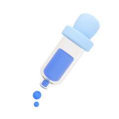 Color Picker 3D Icon Illustration