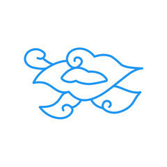 mega mendung batik line pattern