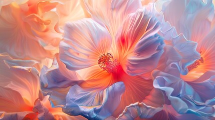 Fototapeta premium Creativity and Originality: Abstract flower backgrounds offer artists and designers the opportunity to create unique and original compositions. 