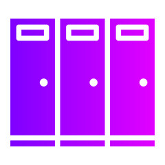 locker room gradient icon