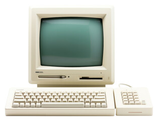PNG Old computer white background electronics technology