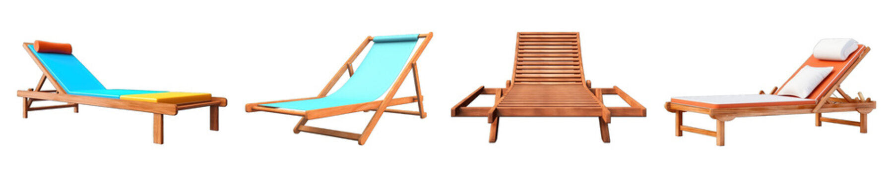 Seaside Wooden Relax Chair Png