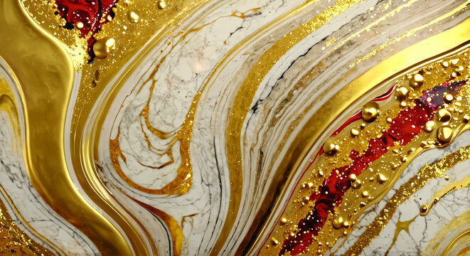 abstruct marble art with gold.generative AI
