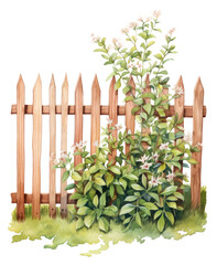 PNG A garden fence outdoors white background architecture - obrazy, fototapety, plakaty