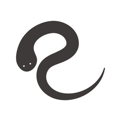 2025年 巳年の年賀状 手書きの巳（へび文字）のイラスト