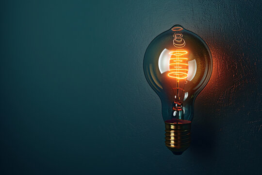 A glowing light bulb symbolizes a creative idea or innovation []