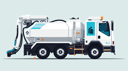 White 2d flat cartoon vactor illustration isolated