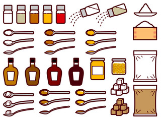 塩、スパイス、甘味料