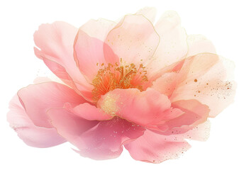 PNG Peony pink flower blossom petal plant