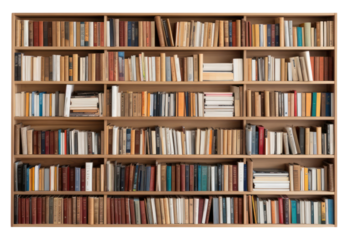 PNG Abstract bookshelf