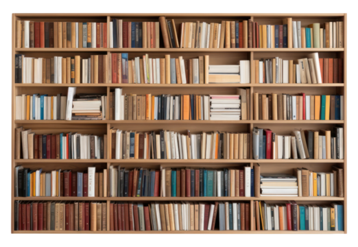 PNG Abstract bookshelf