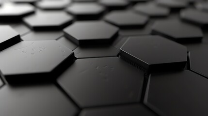minimal hexagon tech background - obrazy, fototapety, plakaty