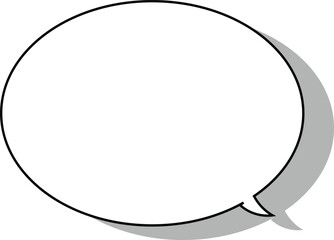 Talk bubble speech icon. Blank empty bubbles vector design elements. Chat on line symbol template. Dialogue balloon sticker silhouette.