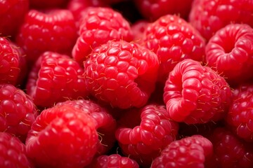 Fresh ripe Raspberrys as background