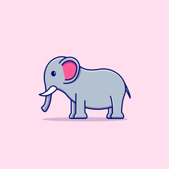 cute elephant illustrations, cute elephant stickers, cute elephant mascot, cute animal characters