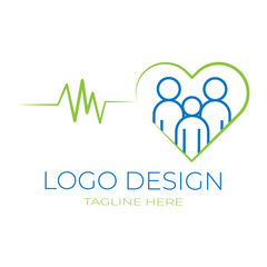 Health Logo Template, people Health Care Logo, Medical clinic Emblem, Healthy Idea logo design inspiration. Used in web , templates . Isolated on white background in eps 10.