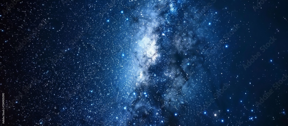 Canvas Prints captivating scenery featuring the milky way and a multitude of stars shining brightly in the dark ni
