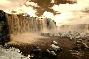 Iguazu Falls in Infrared