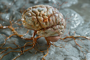 Neuroscience Precision 3D Model of Parkinson Brain Pathways