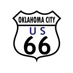 Oklahoma City Route 66 Sign