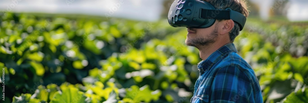 Poster the of virtual reality in modern crop management systems blending cutting edge technology with tradi