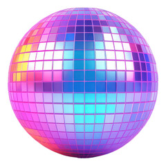 Obraz premium PNG Sphere purple disco white background