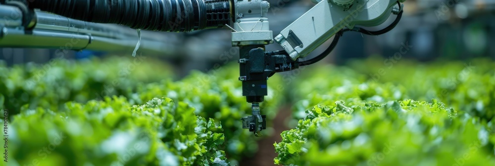 Poster agricultural robotics demonstrating the future of automated and sustainable farming systems