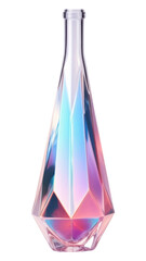 PNG Crystal holographic wine bottle perfume glass vase