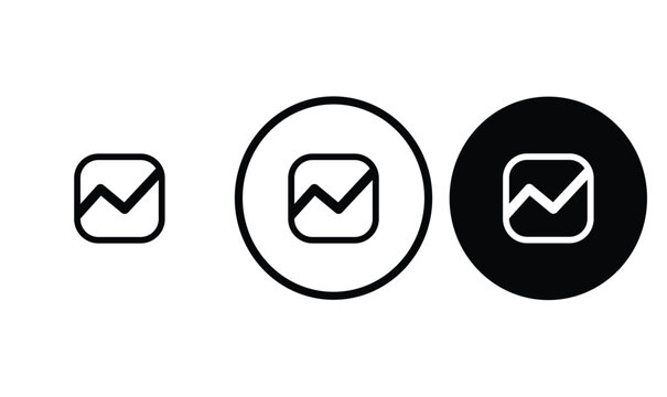 icon Investment black outline for web site design 
and mobile dark mode apps 
Vector illustration on a white background