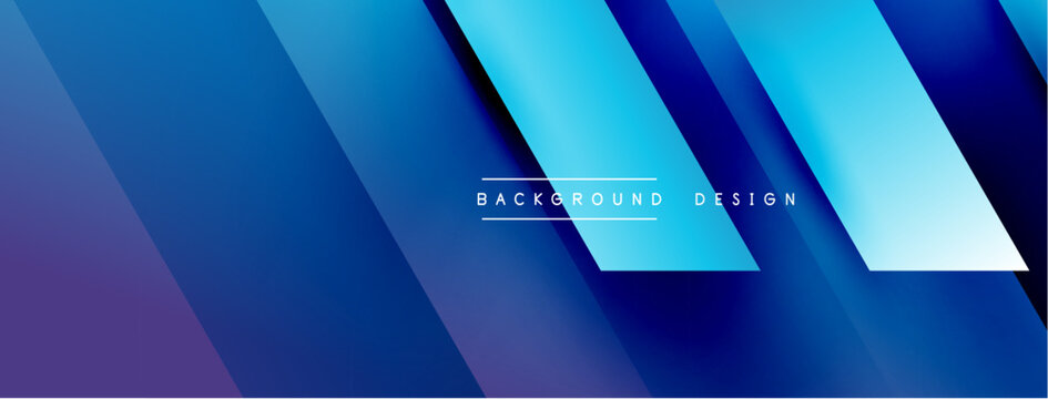 The brands logo features a striking pattern of parallel Electric blue and Magenta stripes on a rectangular display device, set against a gradient blue and purple background