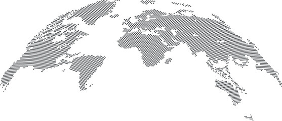 World map isolated on white background 
