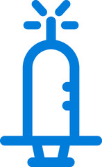 Simple syringe icon